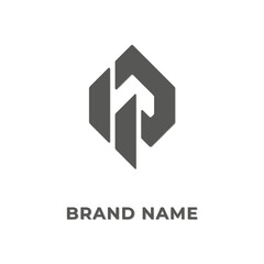 A sleek and contemporary geometric logo featuring abstract shapes and a brand name. Ideal for showcasing modern business or technology identity. Initial R logo Design