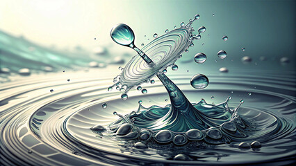 water drop splash