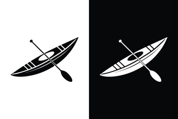 Kayak Icon - Illustration on White Background Vector Art Illustration on white background.