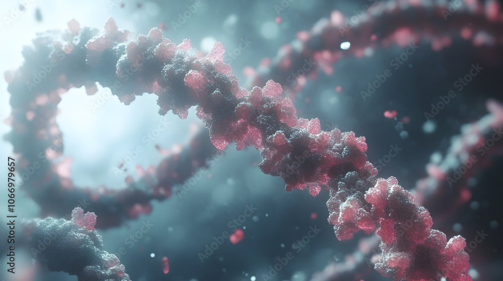 Poster intricate dna replication process with molecular-scale precision