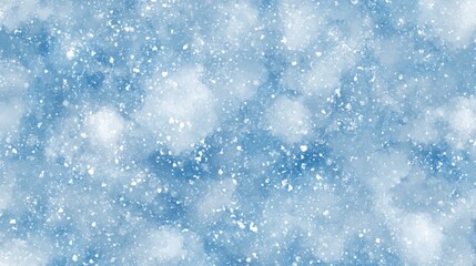 Fototapeta premium Snowy blue and white winter scene with serene, frosty backdrop.