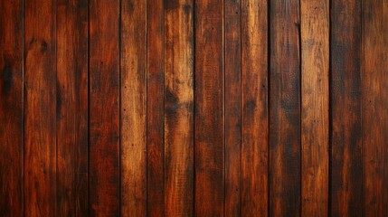 Fototapeta premium Rustic wood texture with rich brown tones and natural grain patterns.