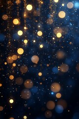 Colorful blurred city lights at night creating vibrant bokeh effect.