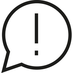 An attention-grabbing speech bubble icon for conveying important messages or alerts in digital and print media design