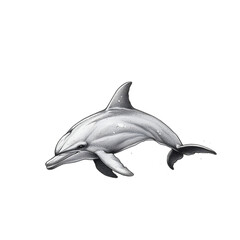 Obraz premium Elegant Dolphin Swimming in Ocean Waters
