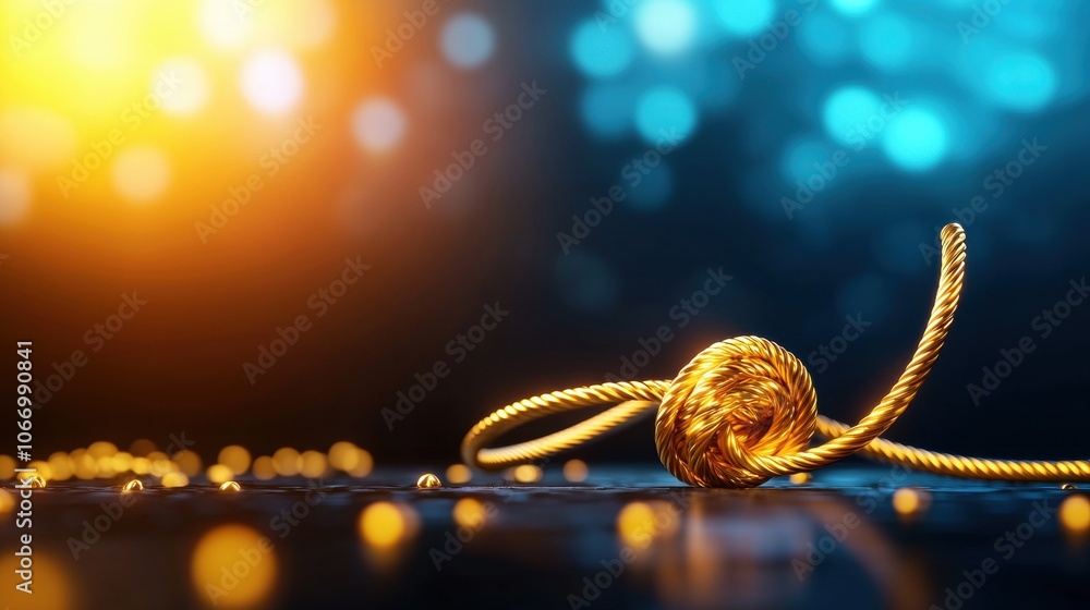 Poster dynamic jump rope with glowing background