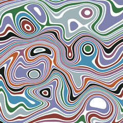 ABSTRACT ILLUSTRATION MARBLED TEXTURE LIQUIFY PSYCHEDELIC PASTEL SOFT COLORFUL DESIGN. OPTICAL ILLUSION BACKGROUND VECTOR DESIGN