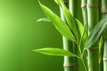 Stylized 3D Illustration of Moso Bamboo Plant