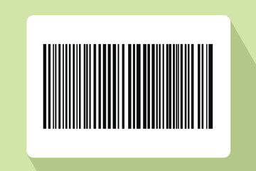 Barcode isolated on color background. Code stripes sticker. Barcode labels, customers qr code