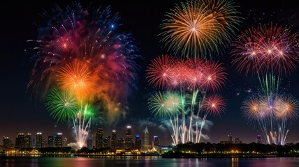 fireworks happy new year