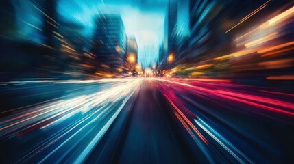 Abstract Speed Blur Photo Effect Template