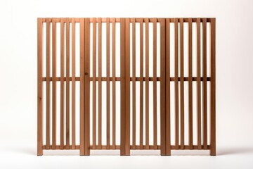 Wooden room divider fence gate.