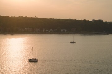 Naklejka premium Kiel, Germany, September 05, 2024, The area near the port of Kiel