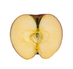 Half a sliced apple