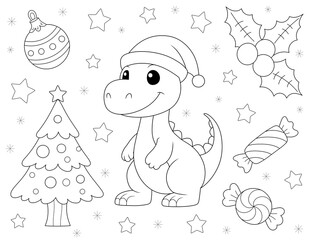 christmas themed coloring page for children. You can print it on 8.5 x 11 inch paper.