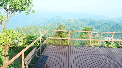 Fototapeta premium Viewpoint on the mountain top