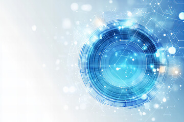 Abstract Polygonal Background with Geometric Patterns, Technology-Inspired Network Connections, and Futuristic Digital Design in Blue and Green Tones, Symbolizing Connectivity, Innovation