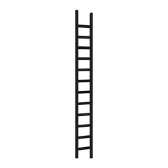 ladder silhouette on white background
