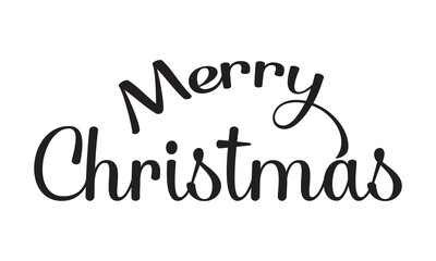 Merry Christmas. Flourishing and ornamental calligraphy. Handwritten lettering. Vector holiday illustration element. Merry Christmas script calligraphy.
