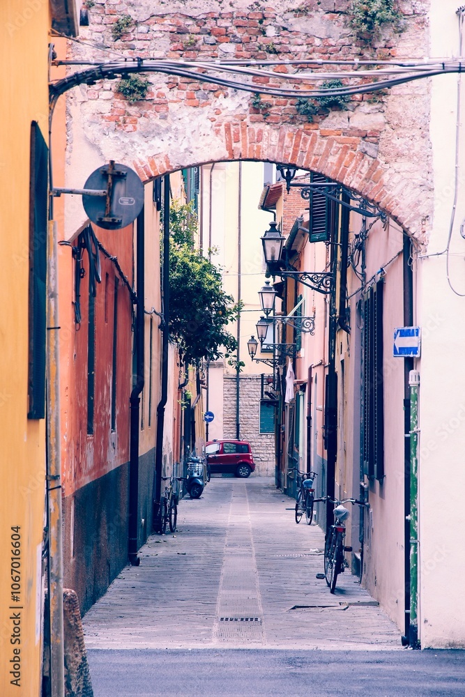 Canvas Prints Pisa, Italy - retro style filtered colors.