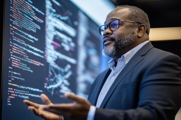 Cybersecurity Expert Presenting at Tech Conference