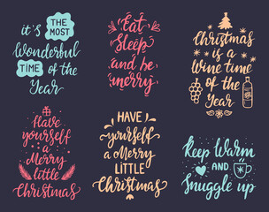 Merry Christmas lettering in a dark background