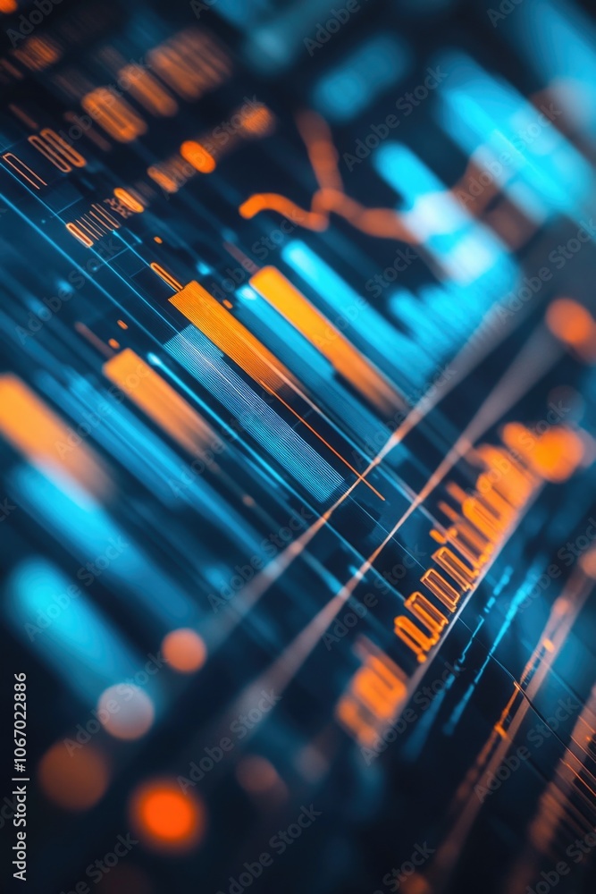 Poster technology and computing concept. modern electronic circuits.