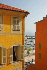 The old town in Menton, the French Riviera