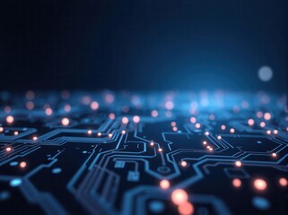Obraz premium Clean and professional tech background for IT content