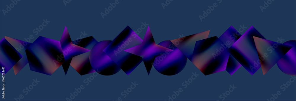 Poster neon color geometric shapes square triangle circle abstract background. vector illustration for wall