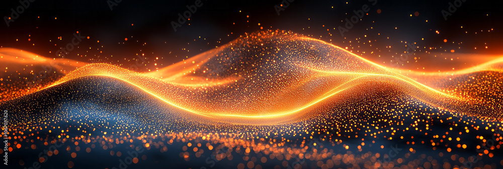 Poster sparkler trails in motion, creating dynamic light patterns against a dark, elegant background for a 