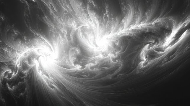 Abstract smoke texture, swirling shapes, monochrome background, mysterious vibe