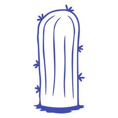 Cactus Sharp Spines Desert Plant Cool Cacti Design Plant Gardening Gardener Garden Green Thumb Hobby Nature Lover Floral Botany Growth Organic Life Botanical T-Shirt Sticker Print Illustration