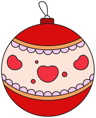 Christmas bulb die-cut