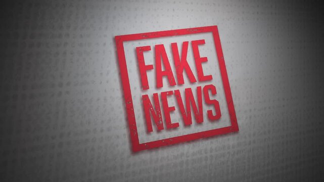 Fake News Stamp with Dust Animation