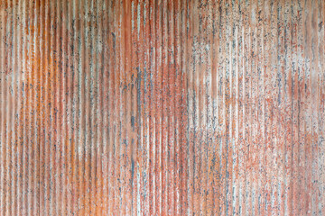 Grunge corrugated metal background, rusty steel texture