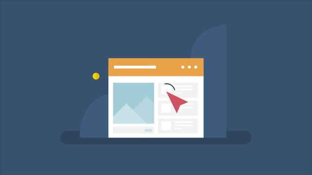 Paid traffic, Pay per click concept, PPC advertising campaign for website marketing, Website traffic campaign. Animation video clip.