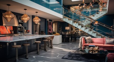 Fototapeta premium close up of a modern home interior
