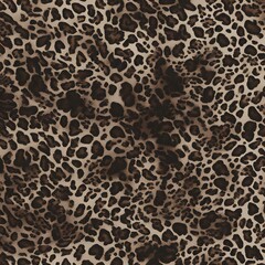 leopard print wild cat spots dark brown background modern stylish design