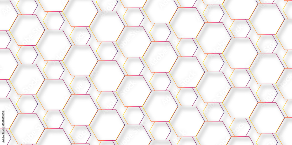 Aufkleber abstract background with hexagons. geometric hexagon polygonal pattern background vector. seamless g
