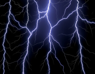 lightning in the night