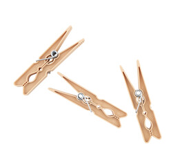 some clothespins