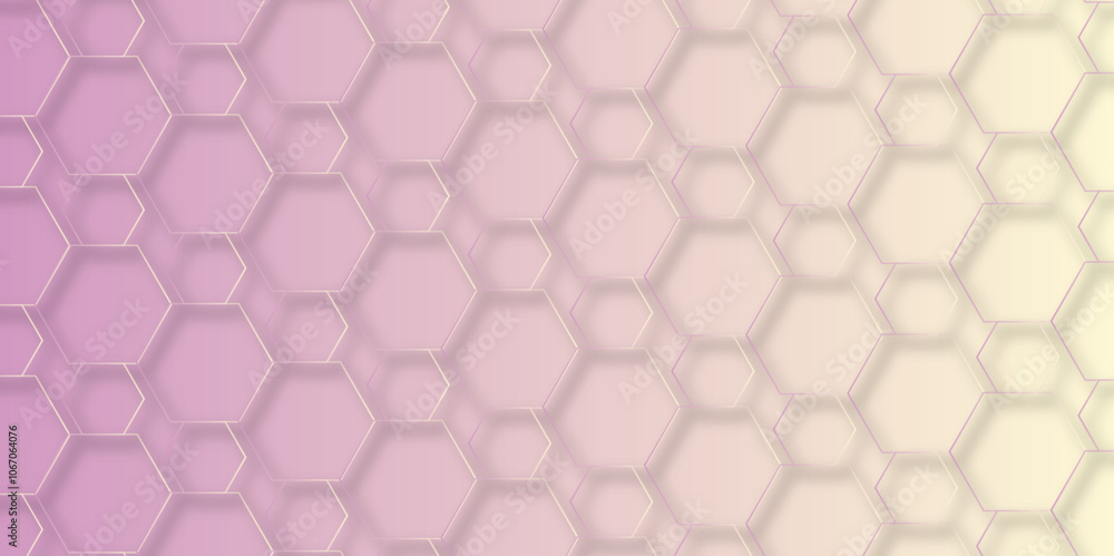 Aufkleber abstract background with hexagons. geometric hexagon polygonal pattern background vector. seamless g