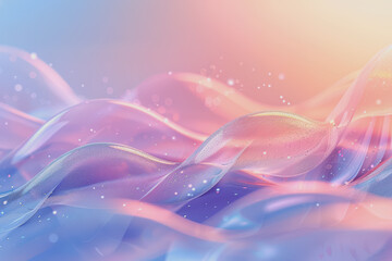 Abstract background of liquid soap bubble shapes on a fluid gradient with shadow and light effect.