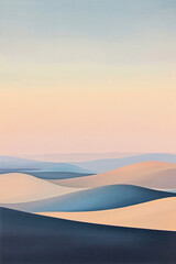 sunset in the desert