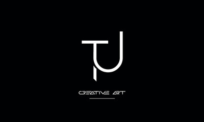 JT, TJ, J, T abstract letters logo monogram