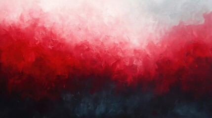 Fototapeta premium Textured painted background in deep red and gray hues, creating a striking visual effect. The deep red and gray colors blend seamlessly, providing ample copy space for design.