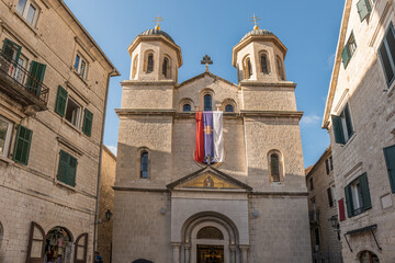 Orthodox and Catholic churches in Kotor Old Town