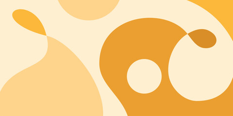 abstract design wallpaper with fluid, curving shapes in various shades of orange and cream, creating a dynamic and visually engaging composition