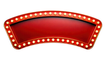 3D retro cinema frame on white background